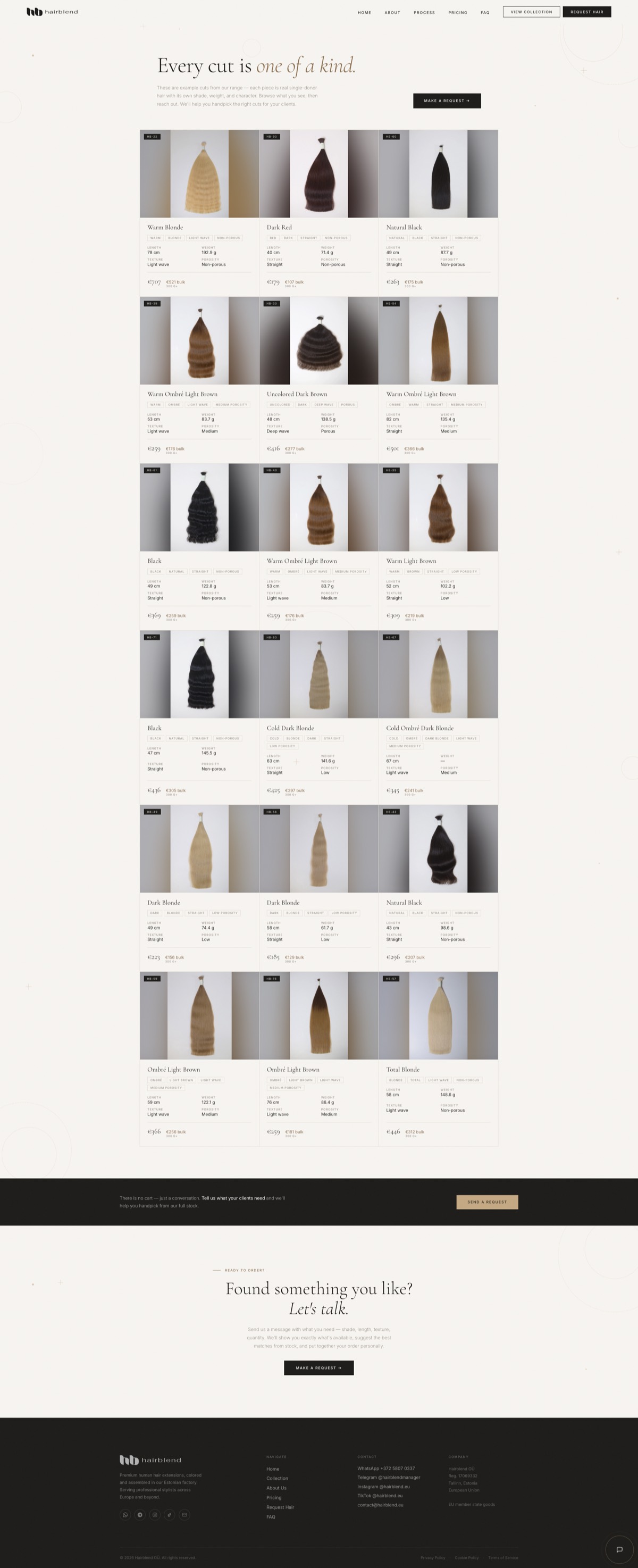 Hairblend — Collection