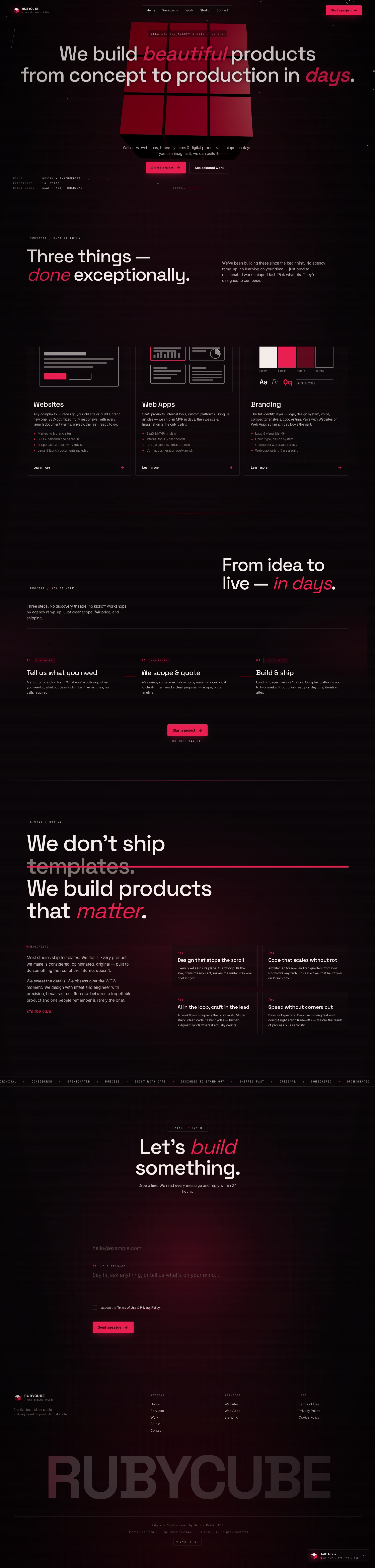 Rubycube — Home