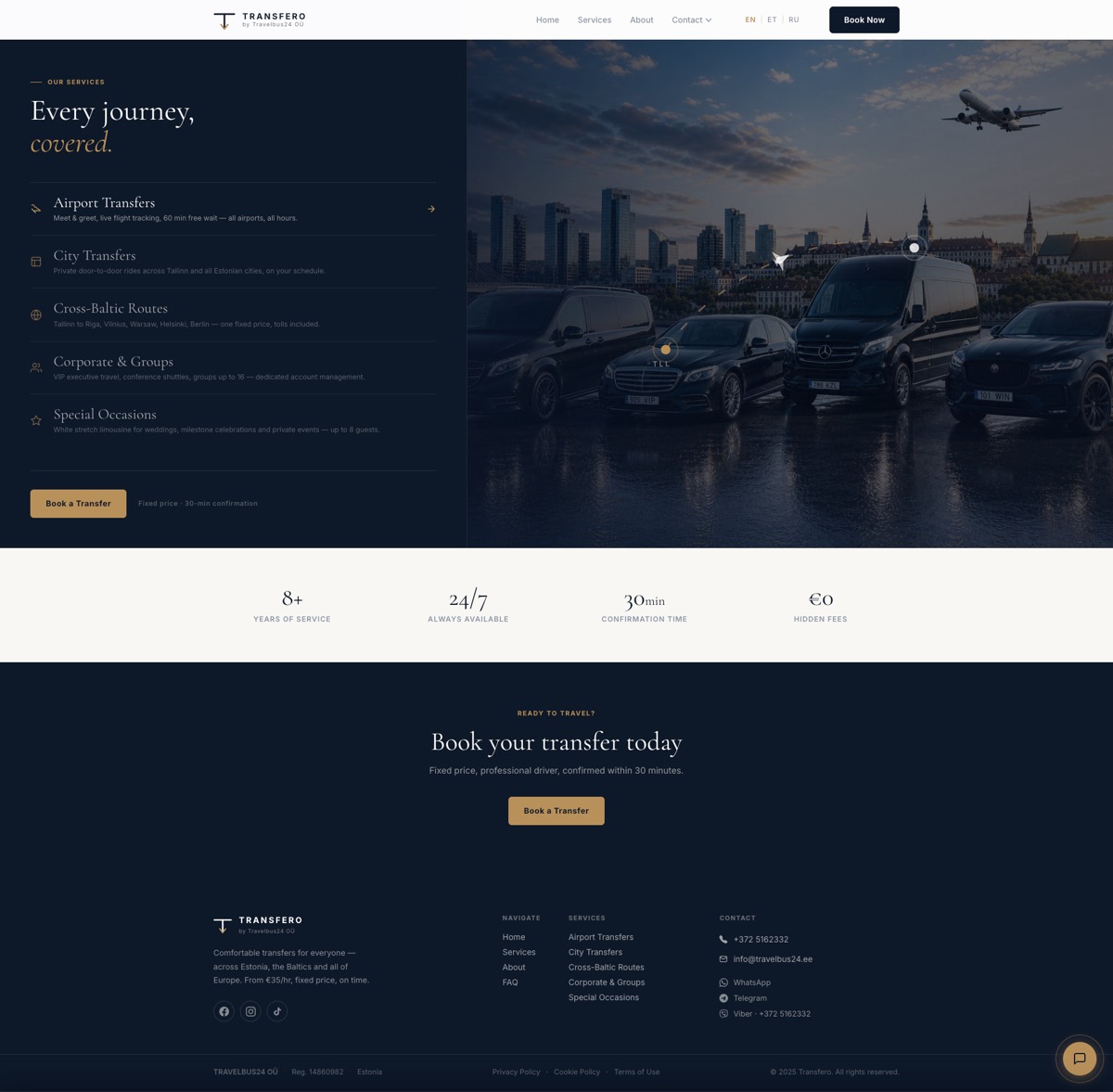 Transfero — Services